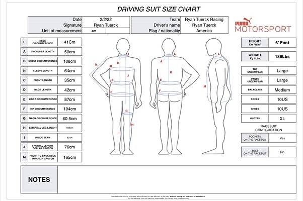 Ryan's measurements Ryan's measurements