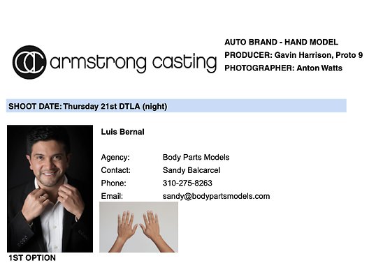 Approved Hand model Luis Bernal Approved Hand model Luis Bernal